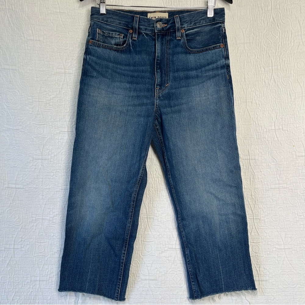 Emerson Fry Twin Doves Jeans Womens 28 Vintage Stove Pipe Ankle Cropped Raw Hem